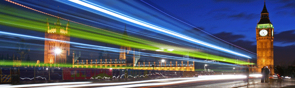 City lights at night